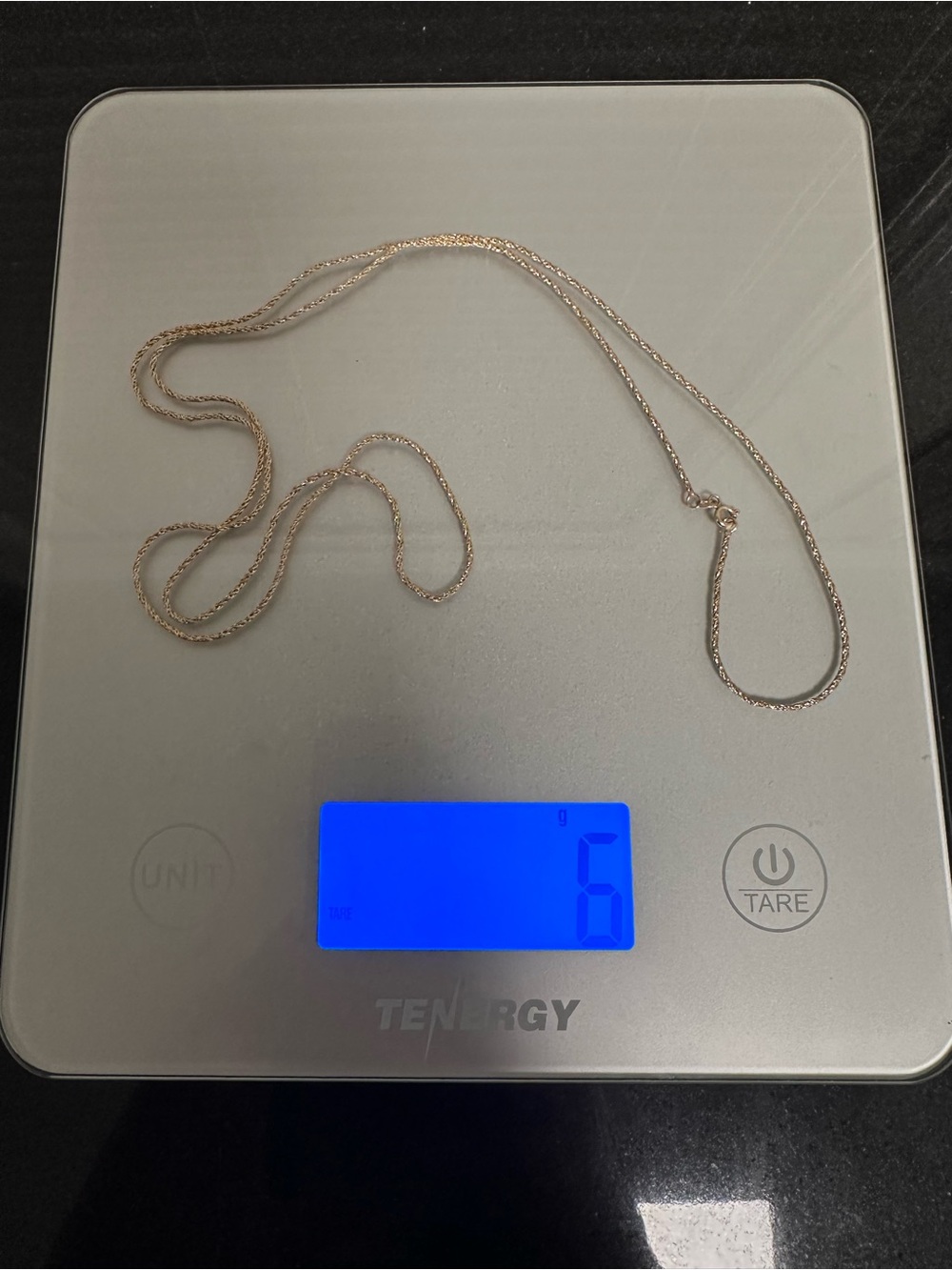 Solid gold rope chain necklace 33.5” long 10 K 6 grams solid gold rare size! - Picture 11 of 11